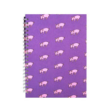 Load image into Gallery viewer, Pink Pig Sketchbook A4 - Patterned Pigs