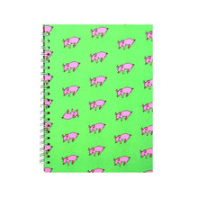 Load image into Gallery viewer, Pink Pig Sketchbook A4 - Patterned Pigs