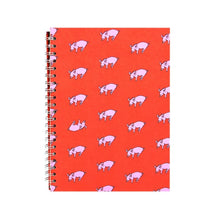Load image into Gallery viewer, Pink Pig Sketchbook A4 - Patterned Pigs