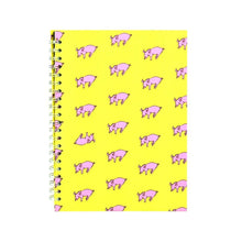Load image into Gallery viewer, Pink Pig Sketchbook A4 - Patterned Pigs