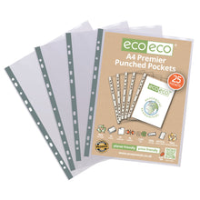 Load image into Gallery viewer, Premier A4 100% Recycled Punched Pockets