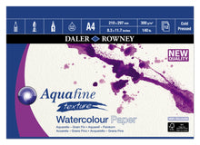 Load image into Gallery viewer, Jumbo Aquafine Texture Watercolour Pad