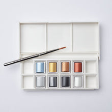 Load image into Gallery viewer, Cotman Metallic Pocket Water Colour Collection 6 x Half Pan Set