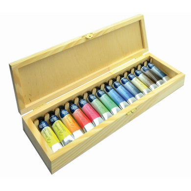 Rosa Gallery Artists Watercolours 14 x 10ml Tube Set in Wooden Box