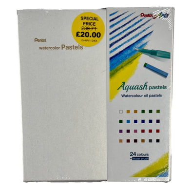 Pente Aquash Watercolour Oil Pastels Pack 24