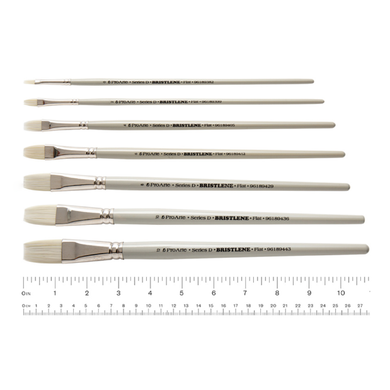 Series D Bristlene Oil Brushes, Flat