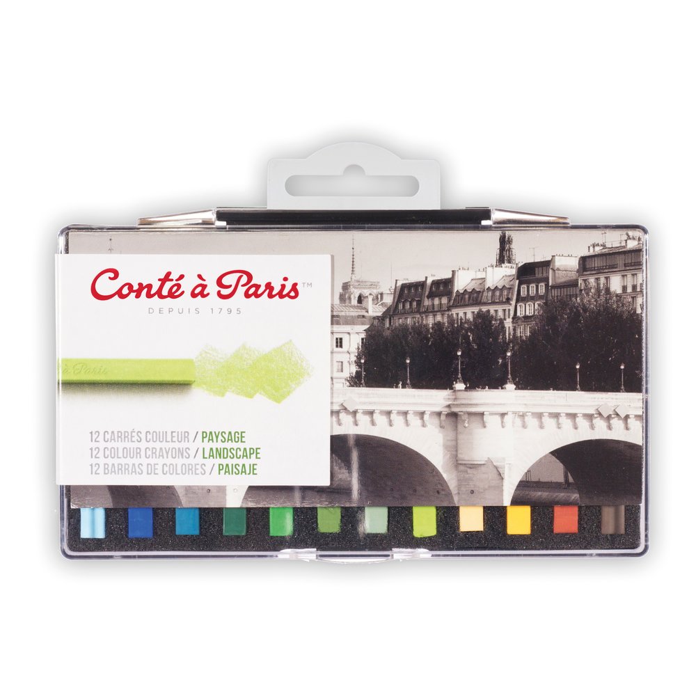 Conte a Paris Colour Carres - Set of 12 Landscape