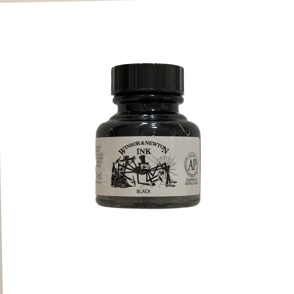 Winsor & Newton Black Indian Drawing Ink 30ml