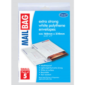 Small Extra Strong Polythene Envelope (Pack 5)