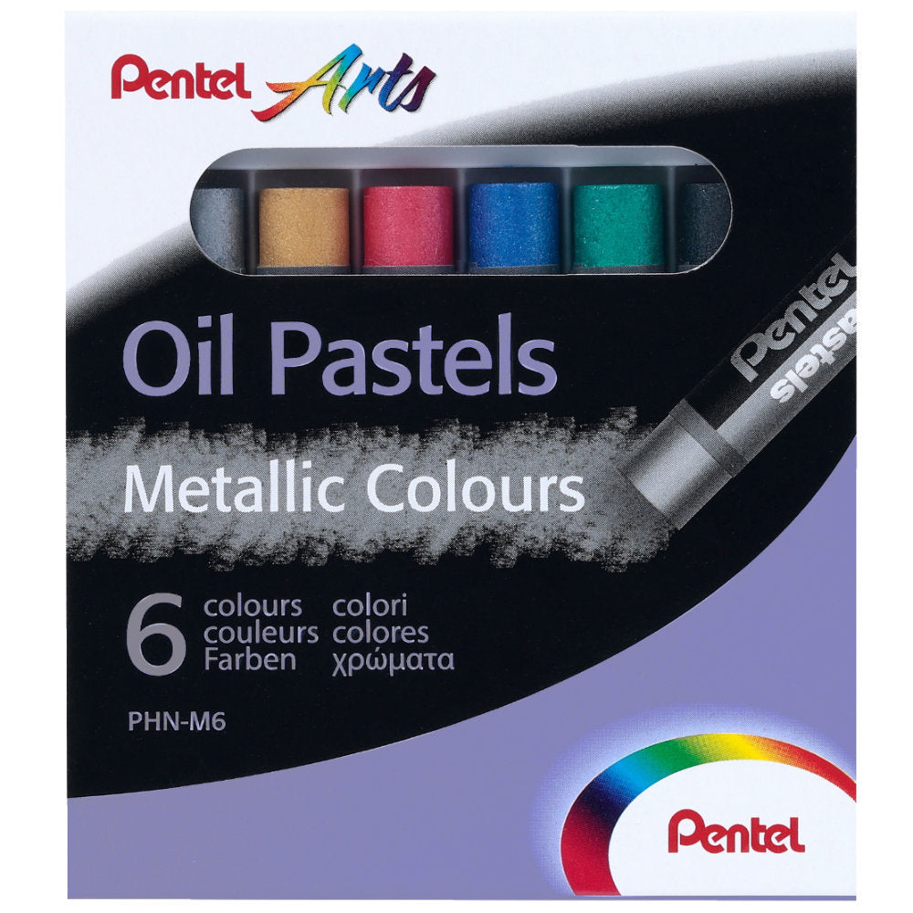 Pentel Metallic Oil Pastels Pack 6