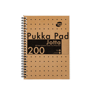 Pukka Pad Ruled Wirebound Kraft Jotta Notepad 200 Pages A5