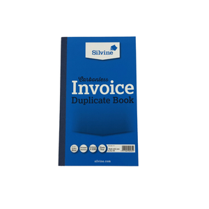 Silvine Carbonless Invoice Duplicate Book Feint 210x126mm