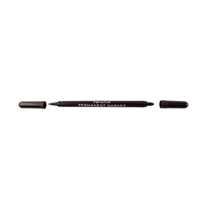 Twin Tip Black Permanent Marker
