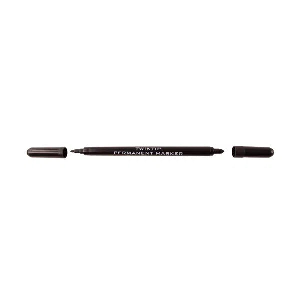 Twin Tip Black Permanent Marker