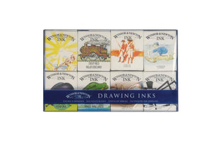 Set of 8 Winsor & Newton Drawing Inks 14ml William Collection