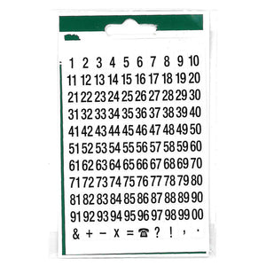 1-99 Number Stickers