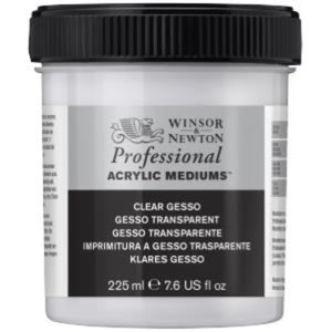 Artists Acrylic Clear Gesso (Transparent) 225ml