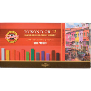 Koh-I-Noor Toison D'Or Soft Square Pastels - Set of 12