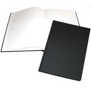 A4 Portrait Black Cloth Hardbacked Sketchbook 92 pages, 140gsm