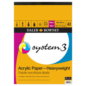 System 3 Heavyweight Acrylic Paper Pad