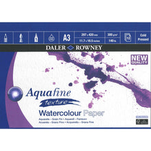 Load image into Gallery viewer, Aquafine Texture Watercolour Pad