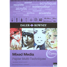 Load image into Gallery viewer, Mixed Media Spiral Paper Pad