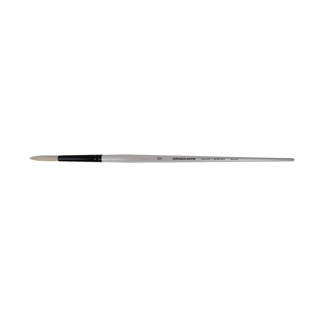 Graduate Bristle Round Brush Long Handle
