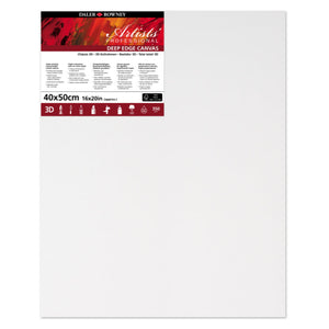 Artists' Deep Edge Triple Primed Stretched Canvas Metric