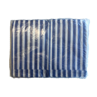 Blue Striped Paper Bags