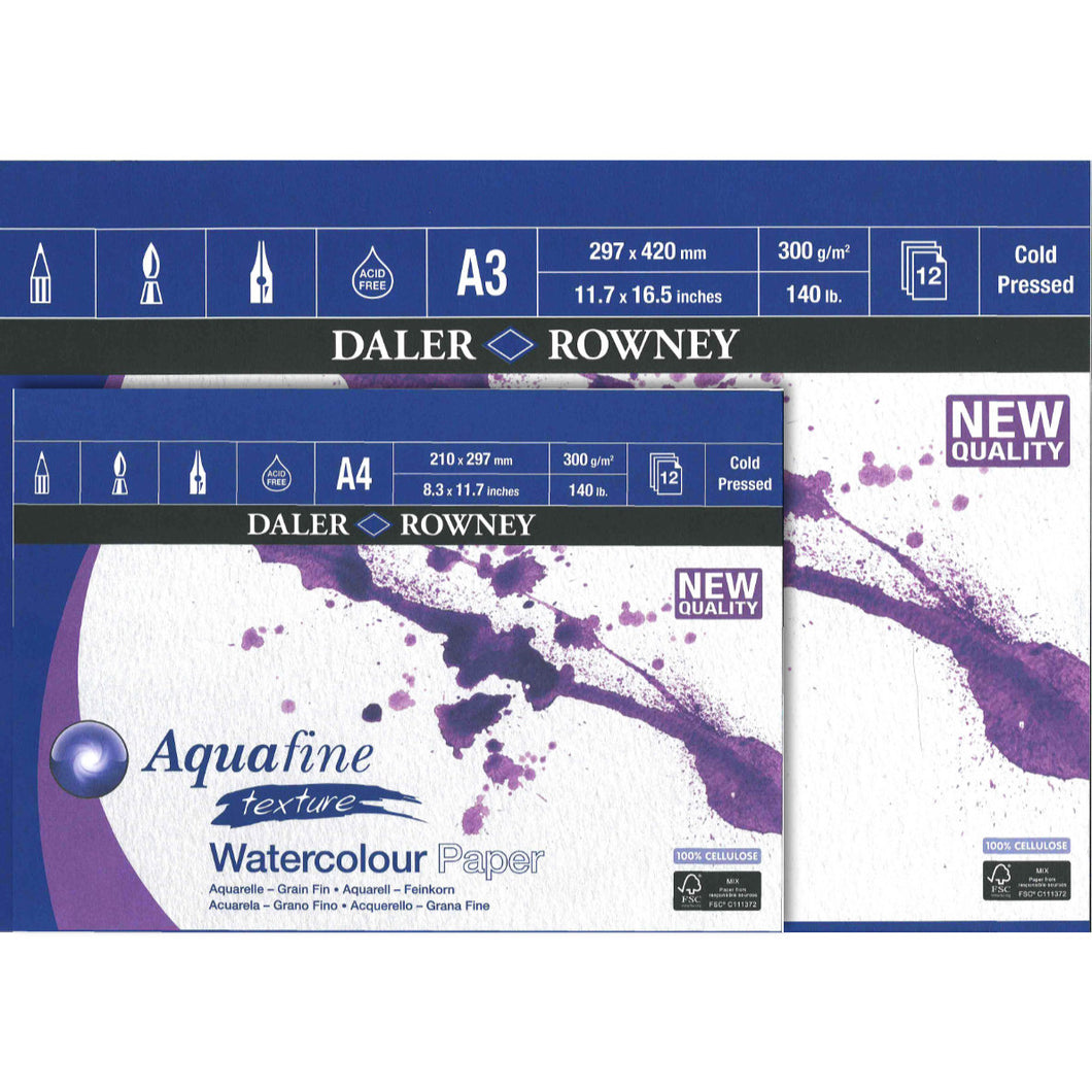 Aquafine Texture Watercolour Pad