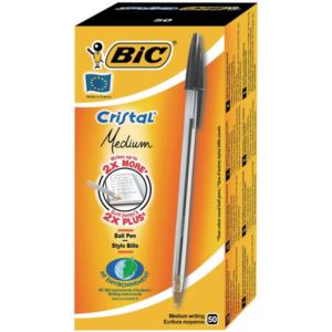 Bic Cristal Ballpoint Pen Medium  (Pack of 50)