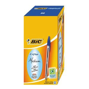 Bic Cristal Ballpoint Pen Medium  (Pack of 50)