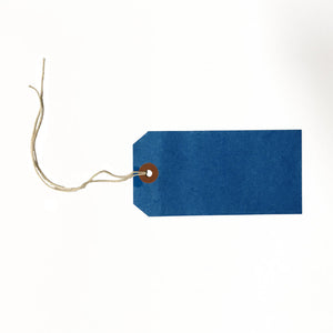 Blue Strung Tags 120x60mm Pack 250