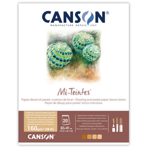 Canson Mi-Teintes Pastel Pad Brown Tones