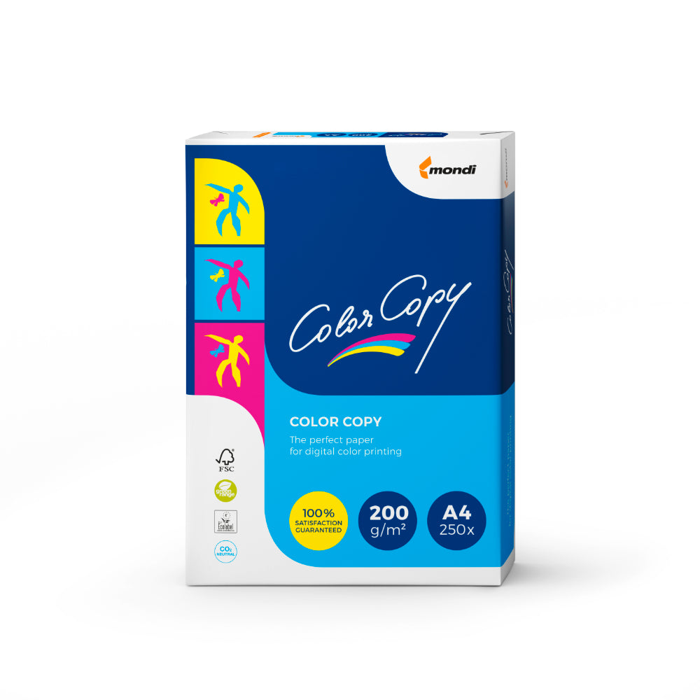 Color Copy A4 200gsm Paper (Pack of 250 Sheets)