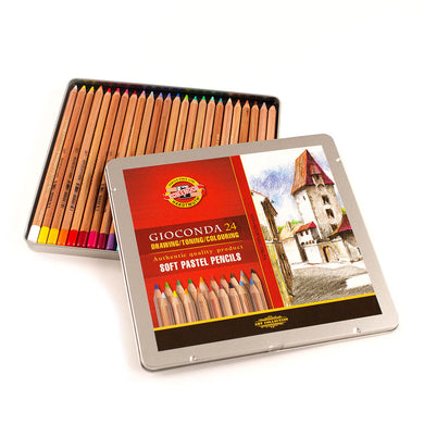 Gioconda Soft Pastel Pencils - Tin of 24
