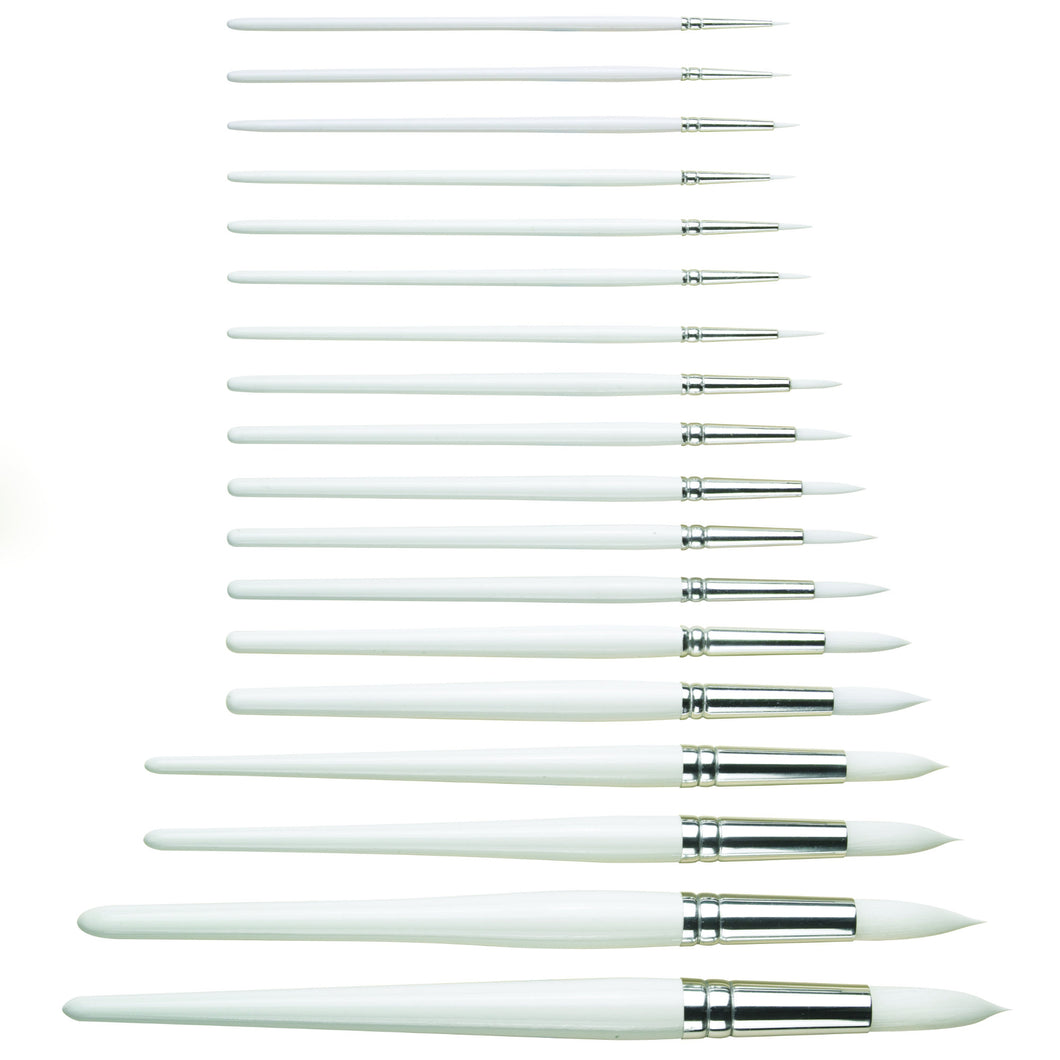 Series 31 Polar White Nylon All Purpose Brush, Round