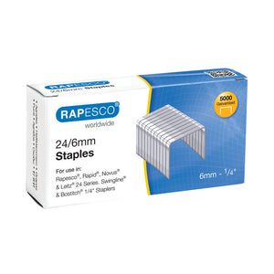 Staples 24/6 Galvanised Box 5000