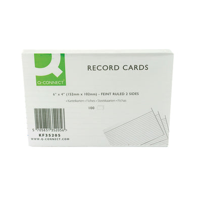 Record Cards 152 x 102mm (6 x 4 inches)