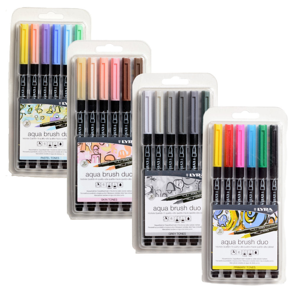 Lyra Aqua Brush Duo 6-Pen Sets – Kings Stationers Artist Supplies