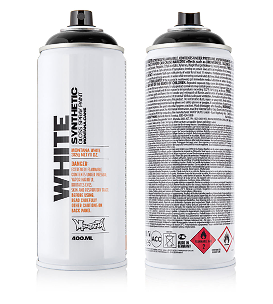 MontanaWHITE Acrylic Spray Paint 400ml