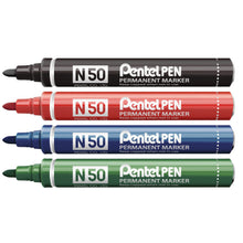Load image into Gallery viewer, Pentel N50 Permanent Bullet Markers