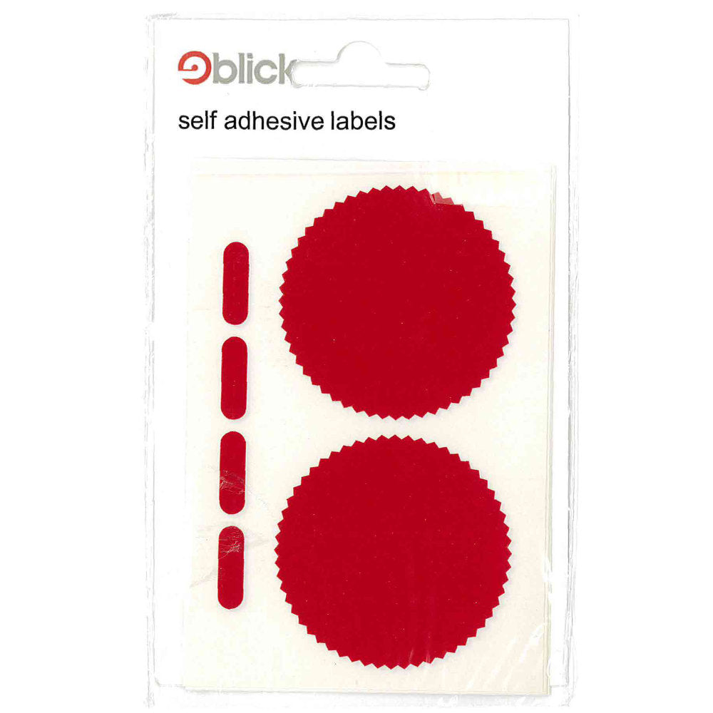 Blick Self Adhesive Company Seals Red