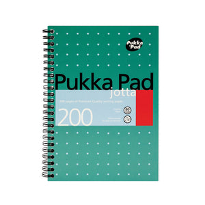 Pukka Pad Ruled Wirebound Mettalic Jotta Notepad 200 Pages A5