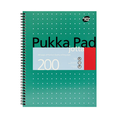 Pukka Pad Ruled Wirebound Mettalic Jotta Notepad 200 Pages A4