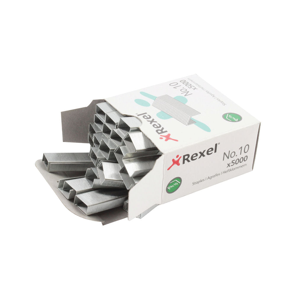 Rexel Staples No.10 Galvanised Box 5000