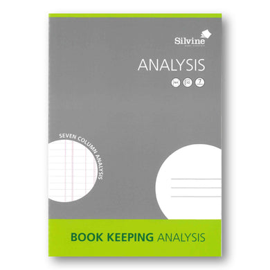 Silvine A4 Seven Column Analysis Book Keeping Book
