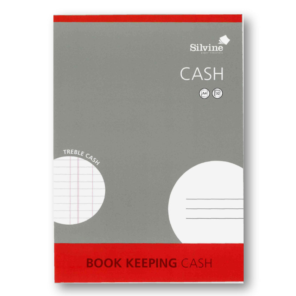 Silvine A4 Treble Cash Book Keeping Book