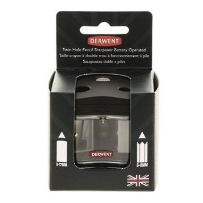 Derwent Battery Operated Twin Hole Pencil Sharpener