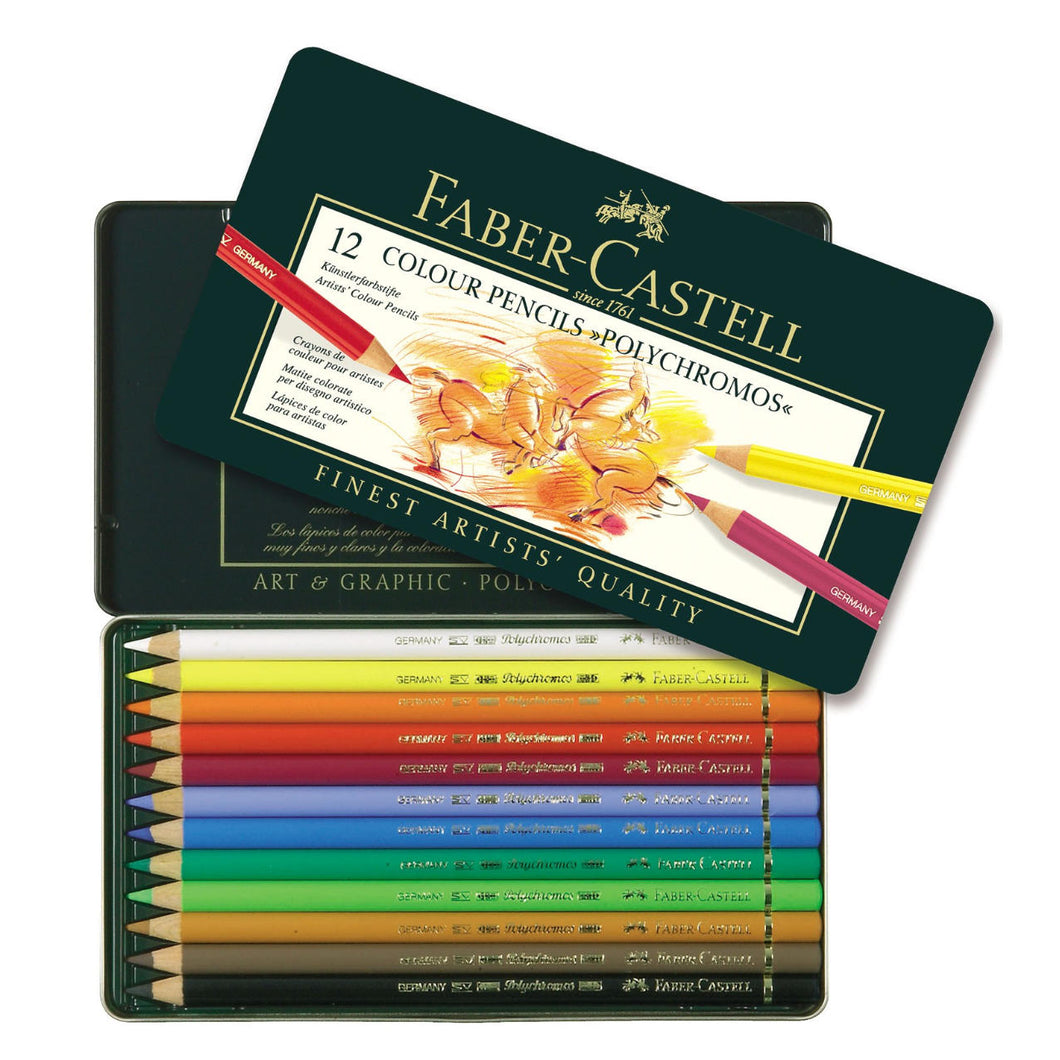Faber Castell Polychromos Pencils Tin of 12